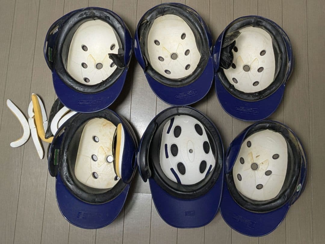 軟式野球用ヘルメット 6個セット