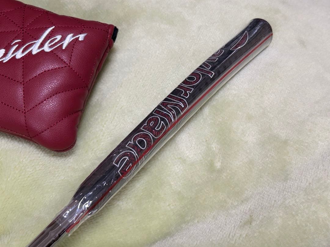 新品 スパイダー レッド パター ダブルベンド 34インチ