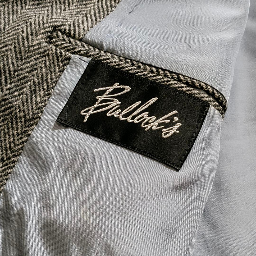 XL相当 テーラード ヘリンボーン エルボーパッチ くるみボタン