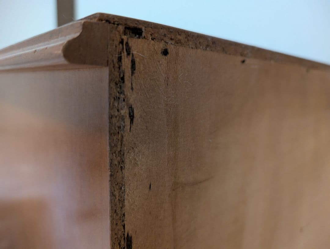 イタリア　タロッコ製　木製チェスト 3段 引き出し付き　猫脚　象嵌細工