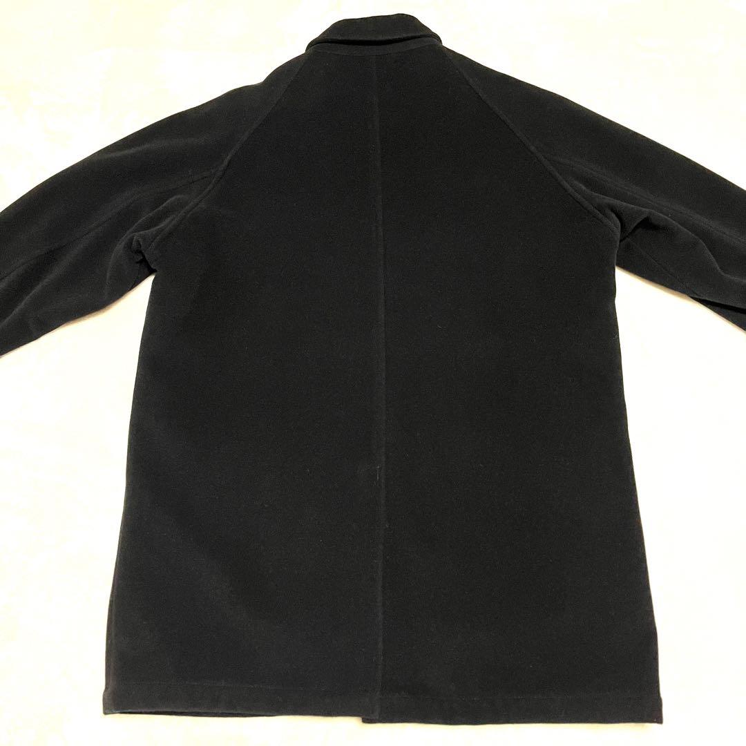★美品★90s★カイノックワールド★アンゴラ混ウールハーフコート★Lサイズ★黒★