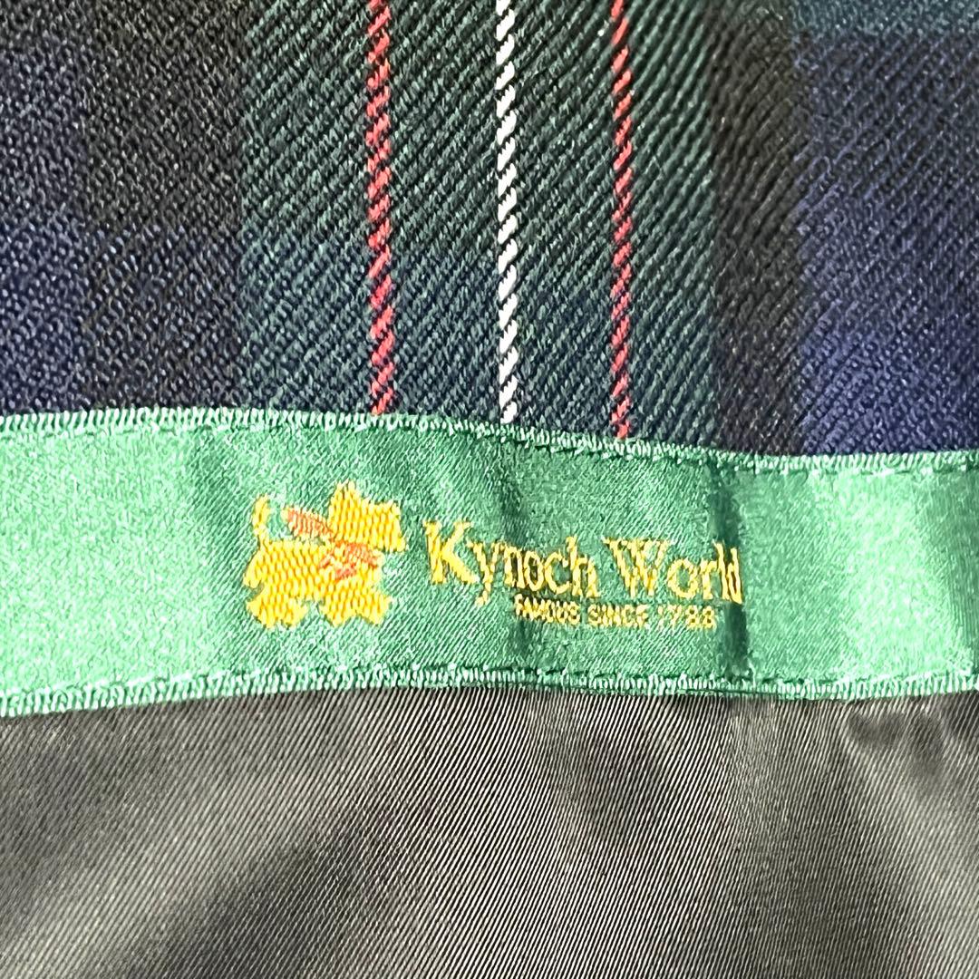 ★美品★90s★カイノックワールド★アンゴラ混ウールハーフコート★Lサイズ★黒★