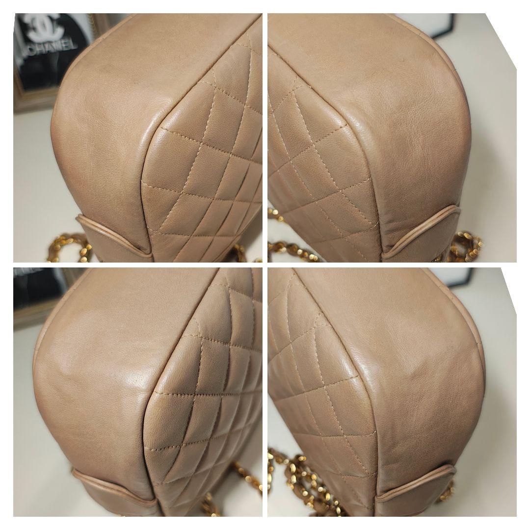 シャネル マトラッセ Wチェーン ショルダー ゴールド金具 超美品 【鑑定済】