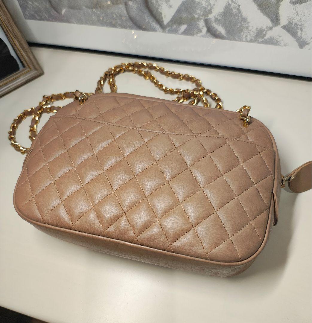 シャネル マトラッセ Wチェーン ショルダー ゴールド金具 超美品 【鑑定済】