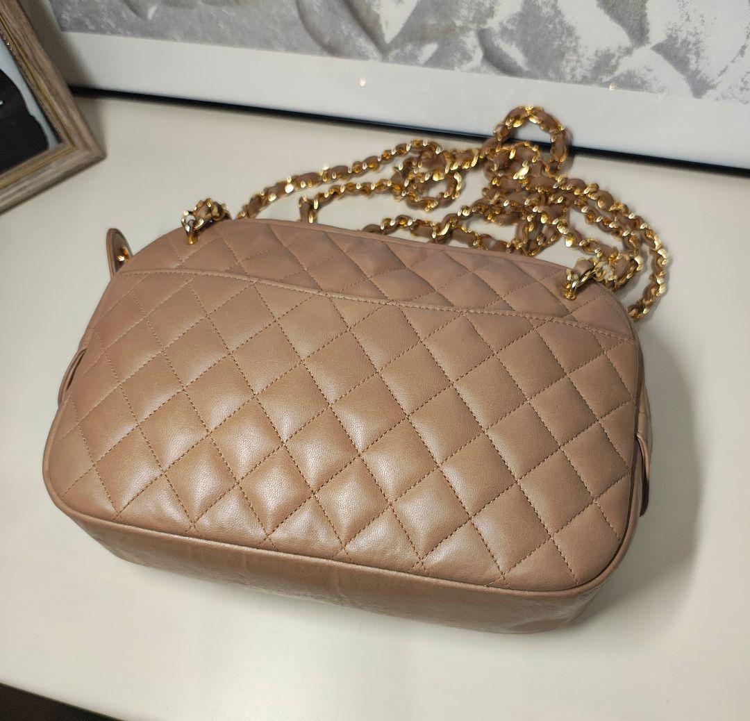 シャネル マトラッセ Wチェーン ショルダー ゴールド金具 超美品 【鑑定済】