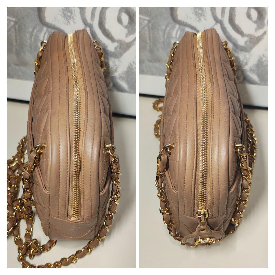 シャネル マトラッセ Wチェーン ショルダー ゴールド金具 超美品 【鑑定済】