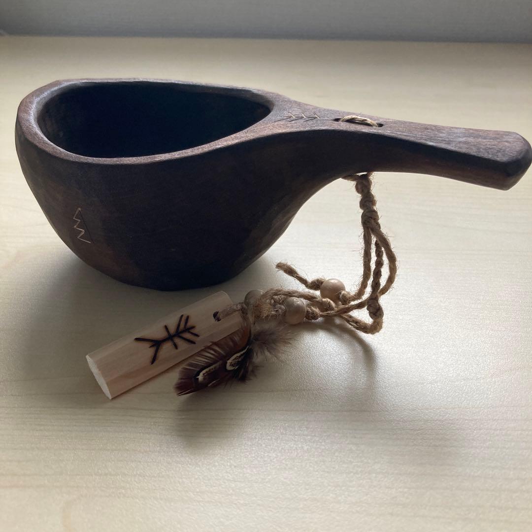 【新品】ソウルオブシベリア　#4 ホワイトペンダント　ククサ　No.8002