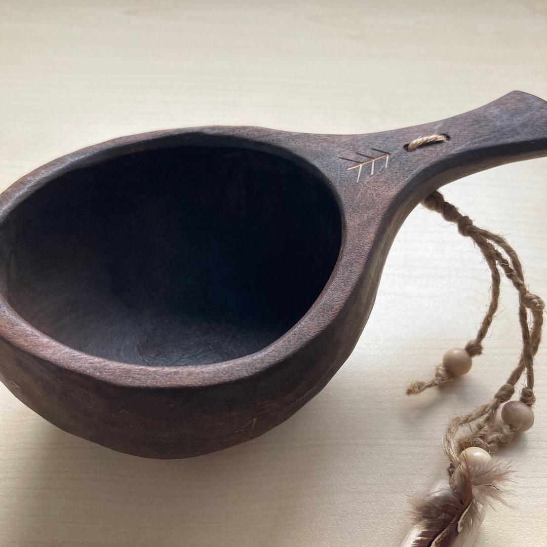 【新品】ソウルオブシベリア　#4 ホワイトペンダント　ククサ　No.8002