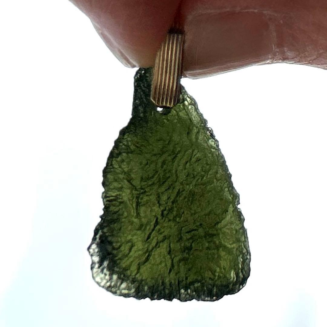 鑑別済み　本物　モルダバイト　ネックレス　ペンダント　ヘッド　ソーティング付き