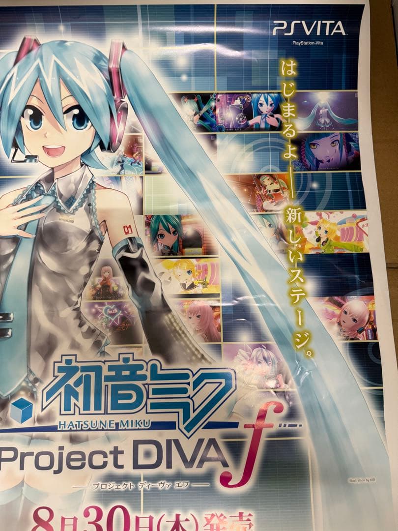 初音ミクProject DIVAf Play Station Vita ポスター