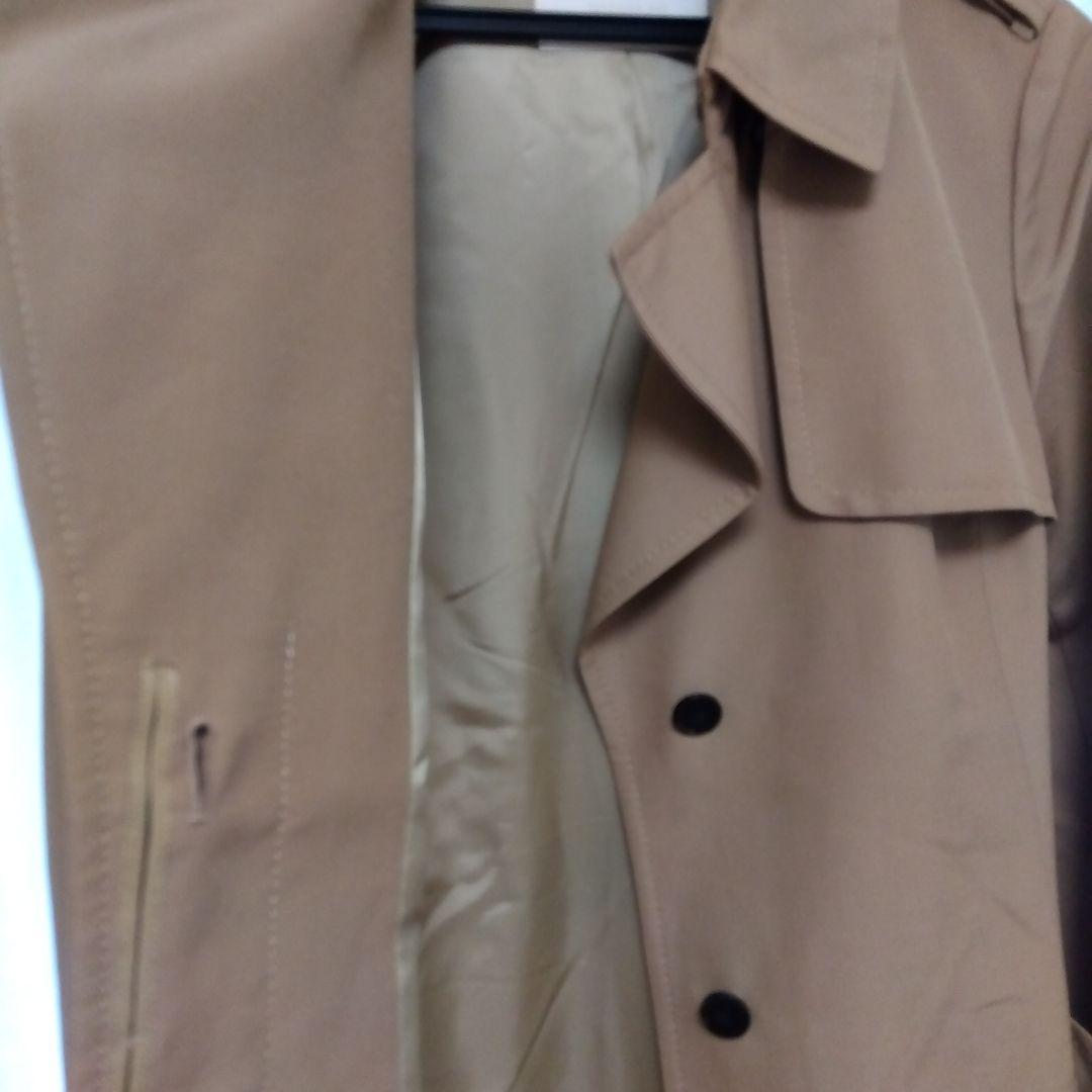 美品✨TOMORROWLAND　ベージュ トレンチコート ウール シルク