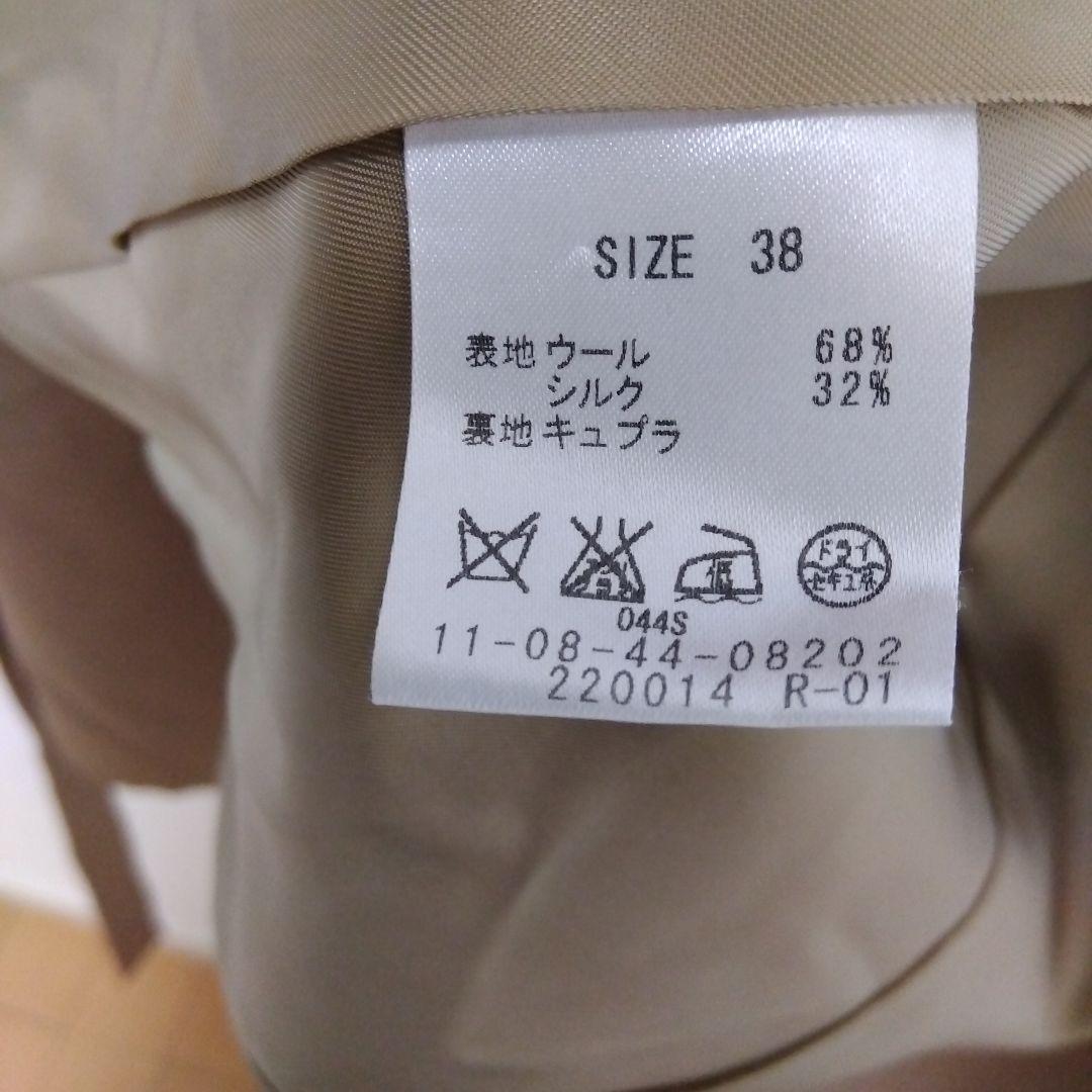 美品✨TOMORROWLAND　ベージュ トレンチコート ウール シルク