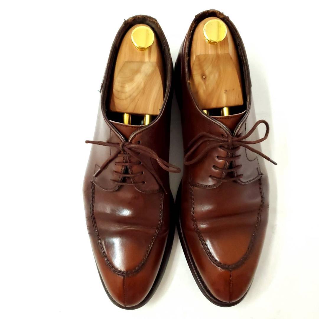 バーウィック　Uチップ　ダイナイトソール　本革　レザー　UK8.5　ブラウン