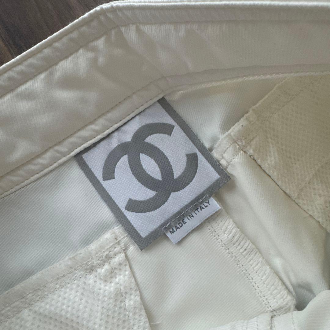 CHANEL スポーツライン　ホワイト カーゴパンツ　36