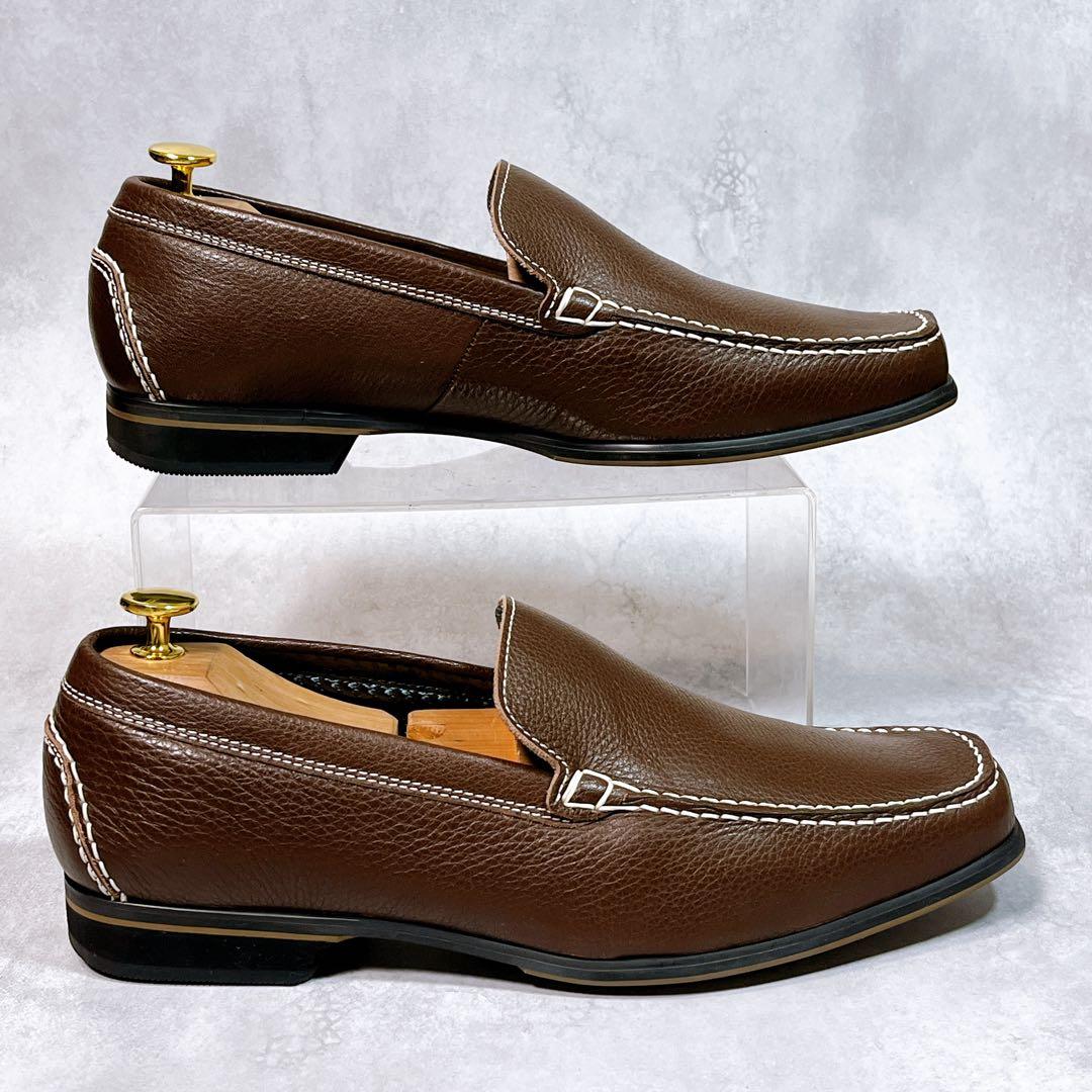 ☆ほぼ新品☆【ネグローニ】スリッポン (26) ローファー ボランテ ブラウン