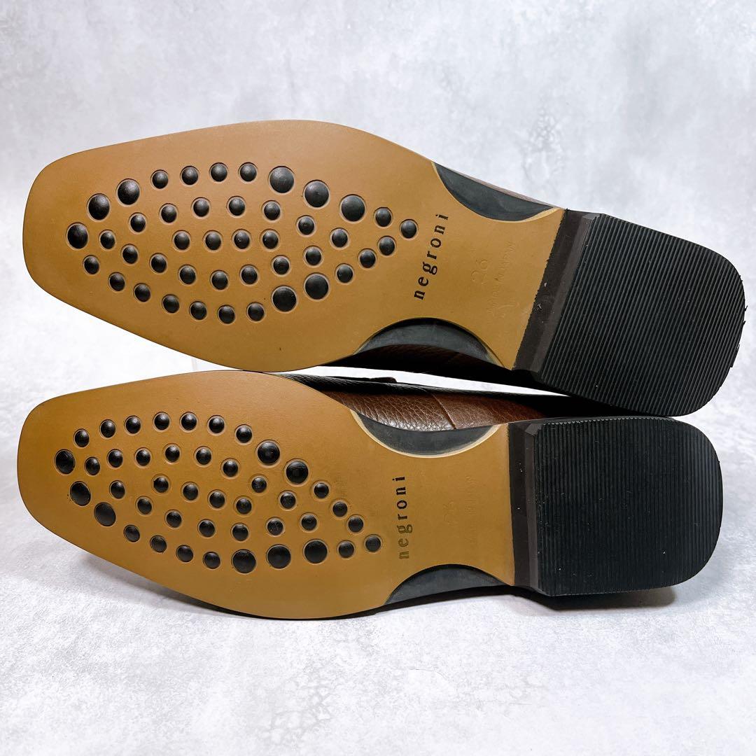 ☆ほぼ新品☆【ネグローニ】スリッポン (26) ローファー ボランテ ブラウン