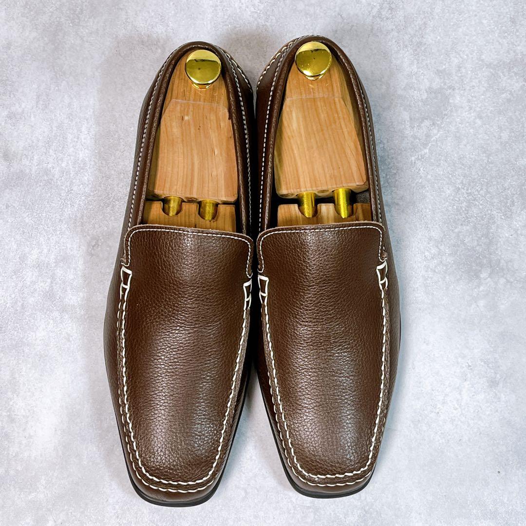 ☆ほぼ新品☆【ネグローニ】スリッポン (26) ローファー ボランテ ブラウン