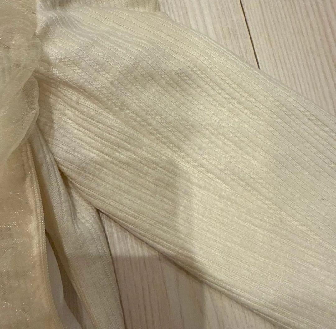 エムミーエメ　Cross tulle flare mini onepiece