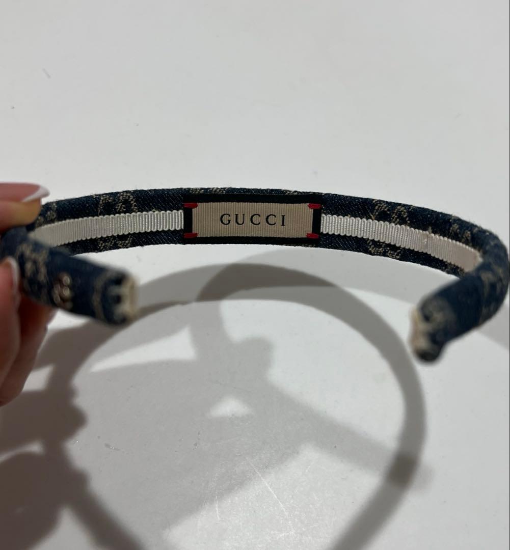 GUCCI GGロゴ ネイビー カチューシャ