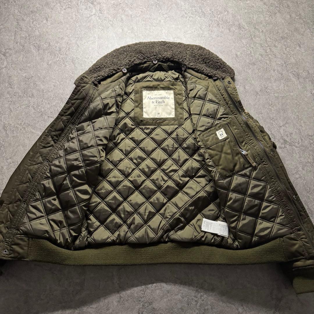 【00s archive】A&F M フライトジャケット　B-15 短丈　襟ボア