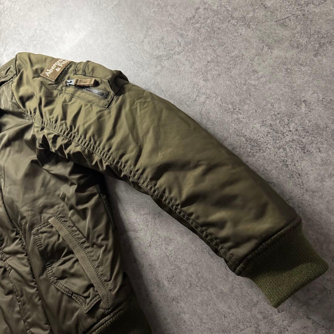 【00s archive】A&F M フライトジャケット　B-15 短丈　襟ボア