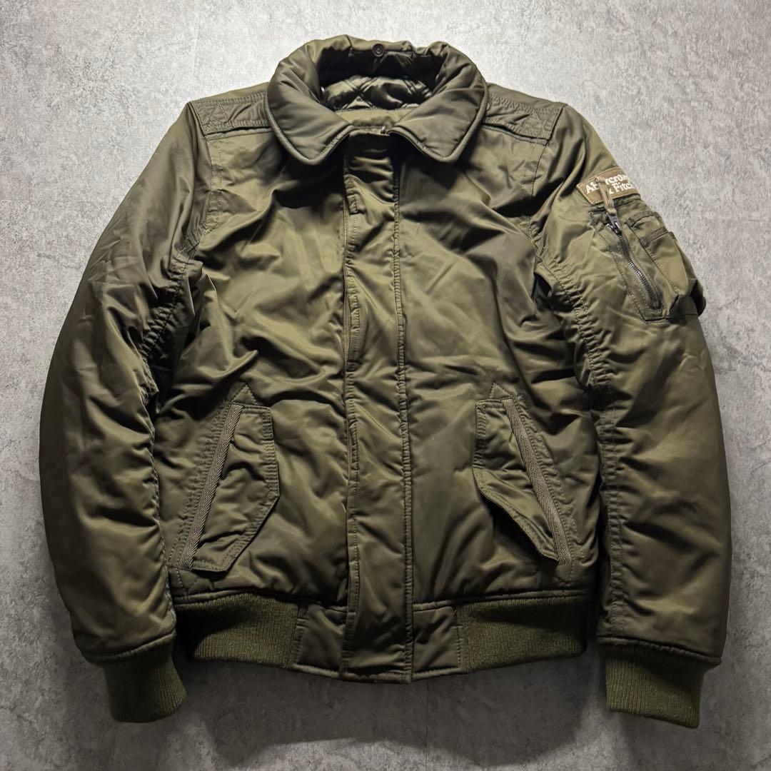 【00s archive】A&F M フライトジャケット　B-15 短丈　襟ボア