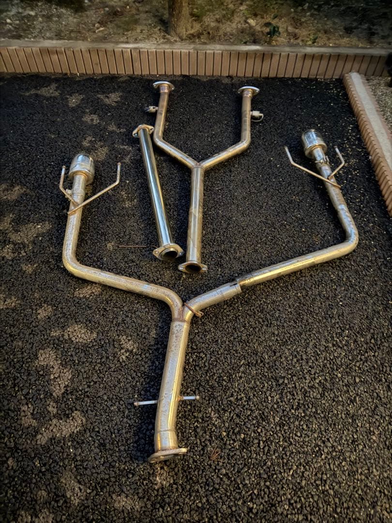 gr系 フロントパイプ 中間 テールパイプ セット フルストレート マフラー