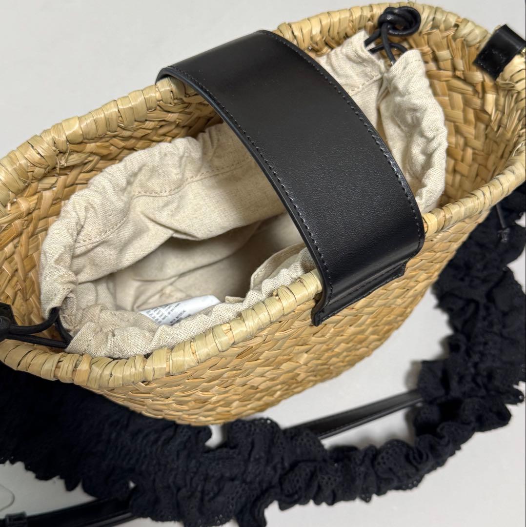 snidel コットンショルダーブレードバッグ ブラック　新品未使用