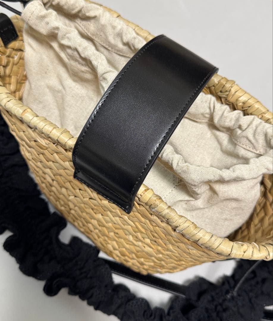 snidel コットンショルダーブレードバッグ ブラック　新品未使用