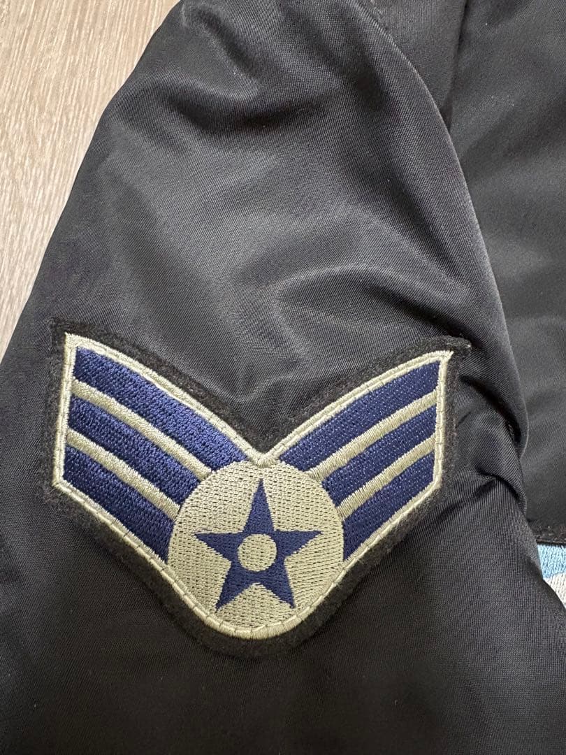 早い者勝ち！ALPHA INDUSTRIES フライトジャケット M黒 ナノユニ