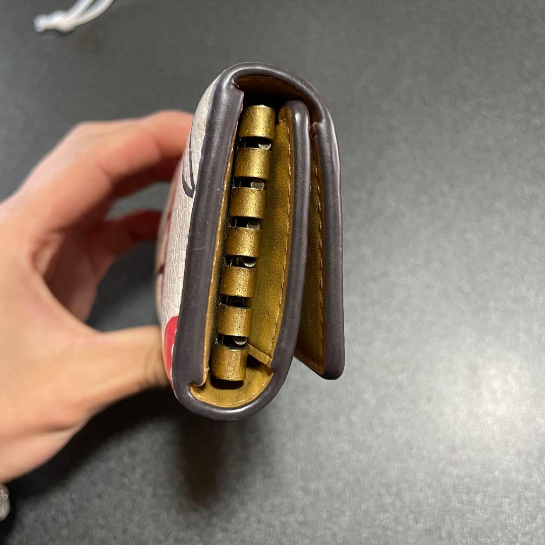 COACH コーチ チェリー柄 キーケース　ホワイト　ペブル