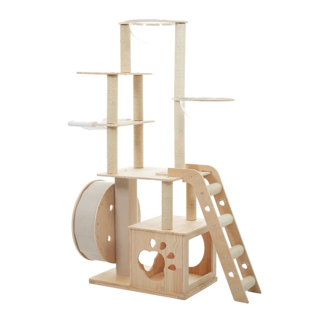 キャットタワー 猫タワー キャットツリー 据え置き 高さ165.5cm