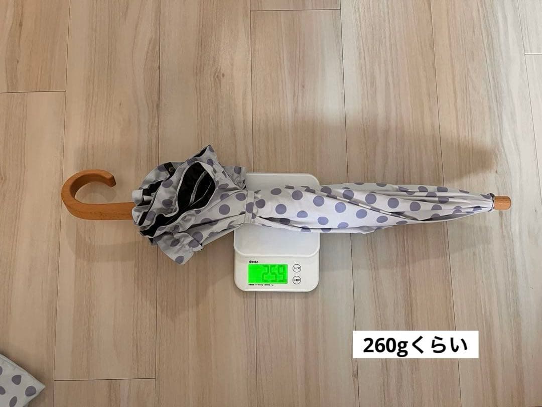 サンバリア100 水玉模様 折りたたみ日傘