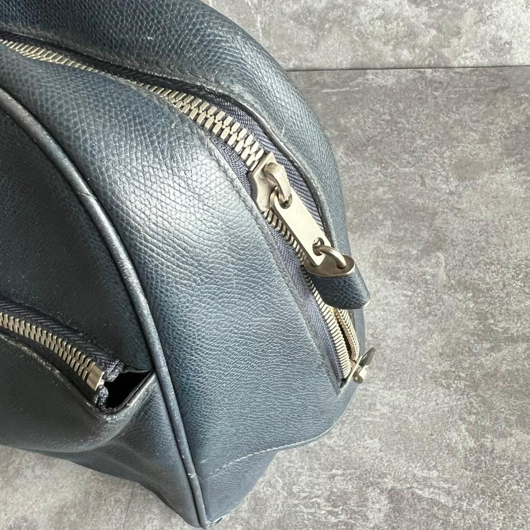 ⭐️Valextra⭐️ヴァレクストラ ボストンバッグ ネイビー レザー 大容量