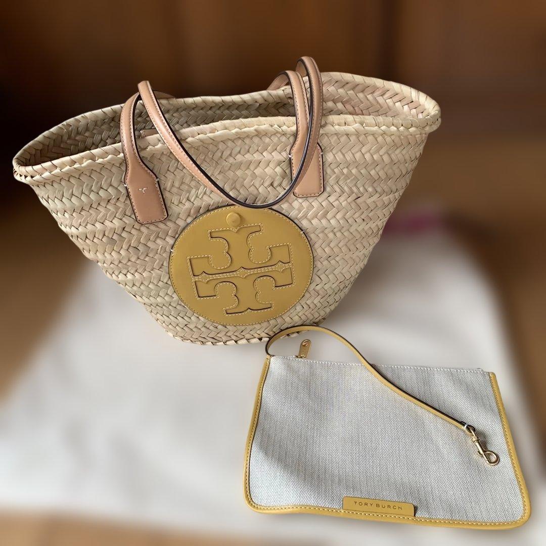 Tory Burch Ellaかごバッグ イエロー