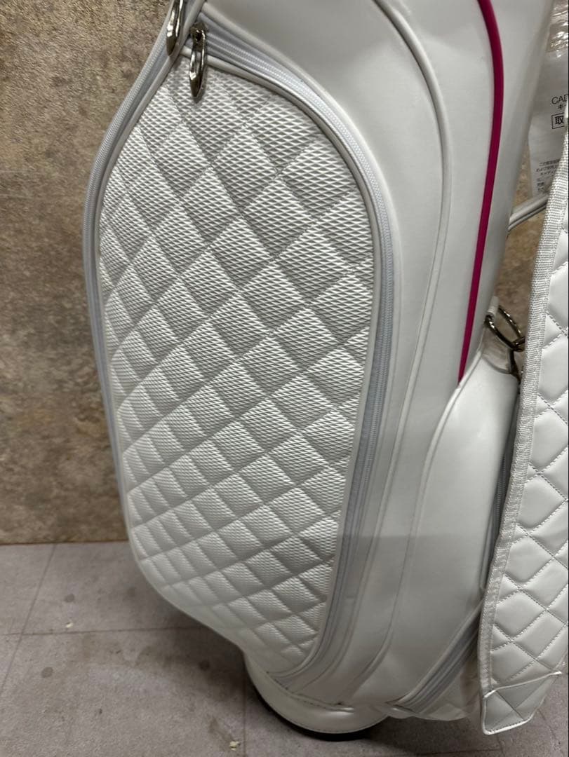 TIGORA ティゴラ キャディバッグ ホワイト×ピンク クラブセット