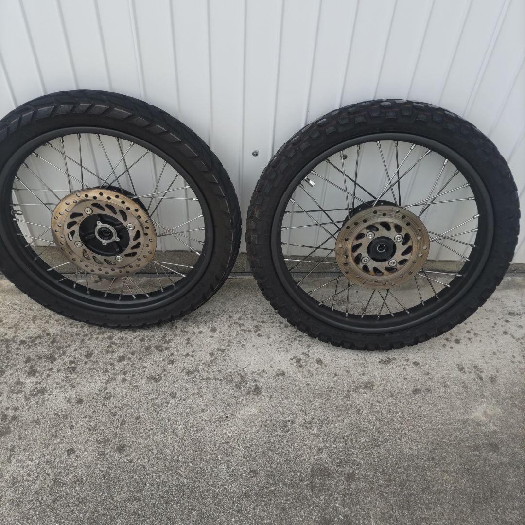 ハンターカブ125 JA55 純正タイヤホイールブレーキディスク付き前後セット