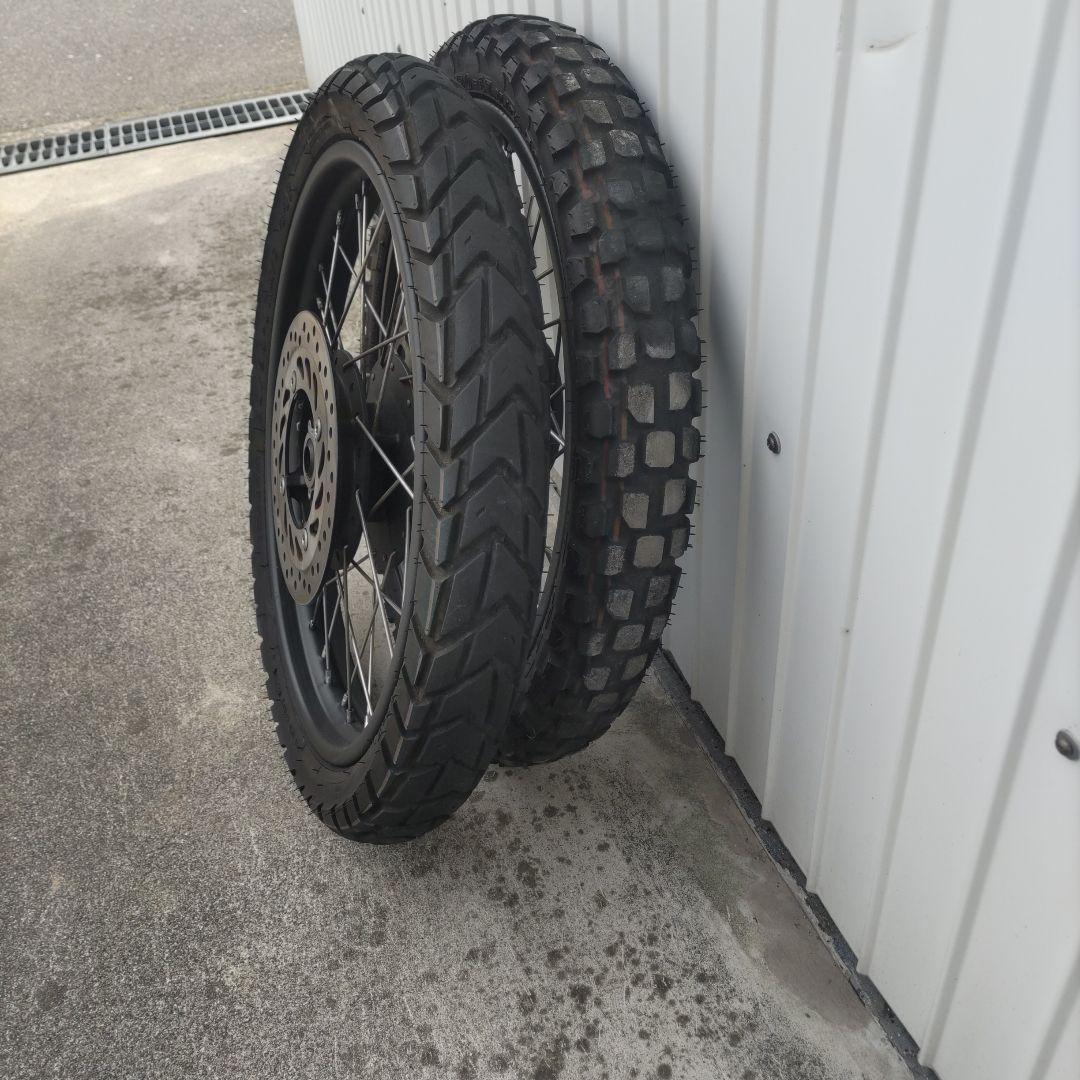 ハンターカブ125 JA55 純正タイヤホイールブレーキディスク付き前後セット