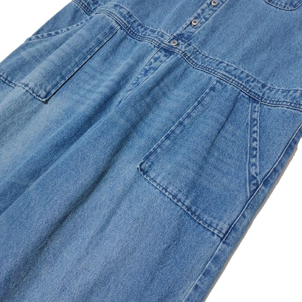 美品　ソウルベリー　店長のデニムなサロペット　オーバーオール　ゆったり　L　人気