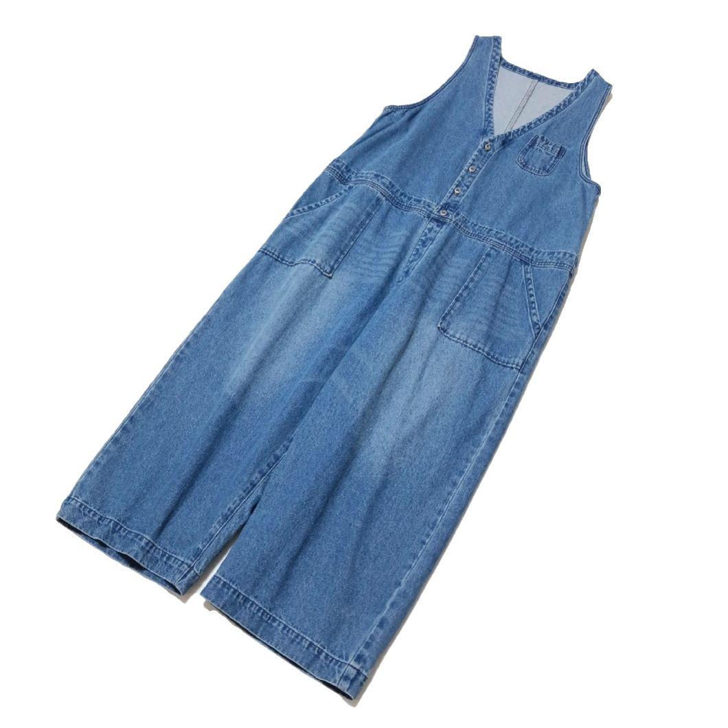 美品　ソウルベリー　店長のデニムなサロペット　オーバーオール　ゆったり　L　人気