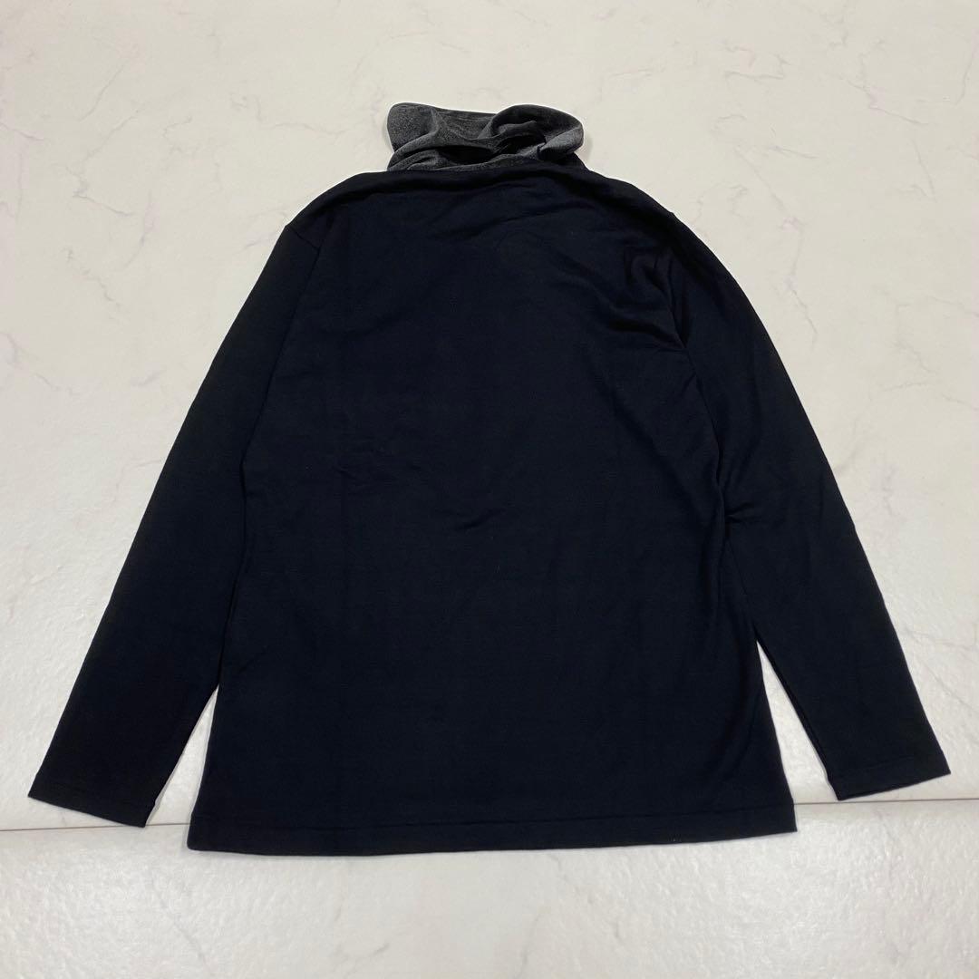 美品★Y's ワイズ ヨウジヤマモト 長袖カットソー タートルネック 黒