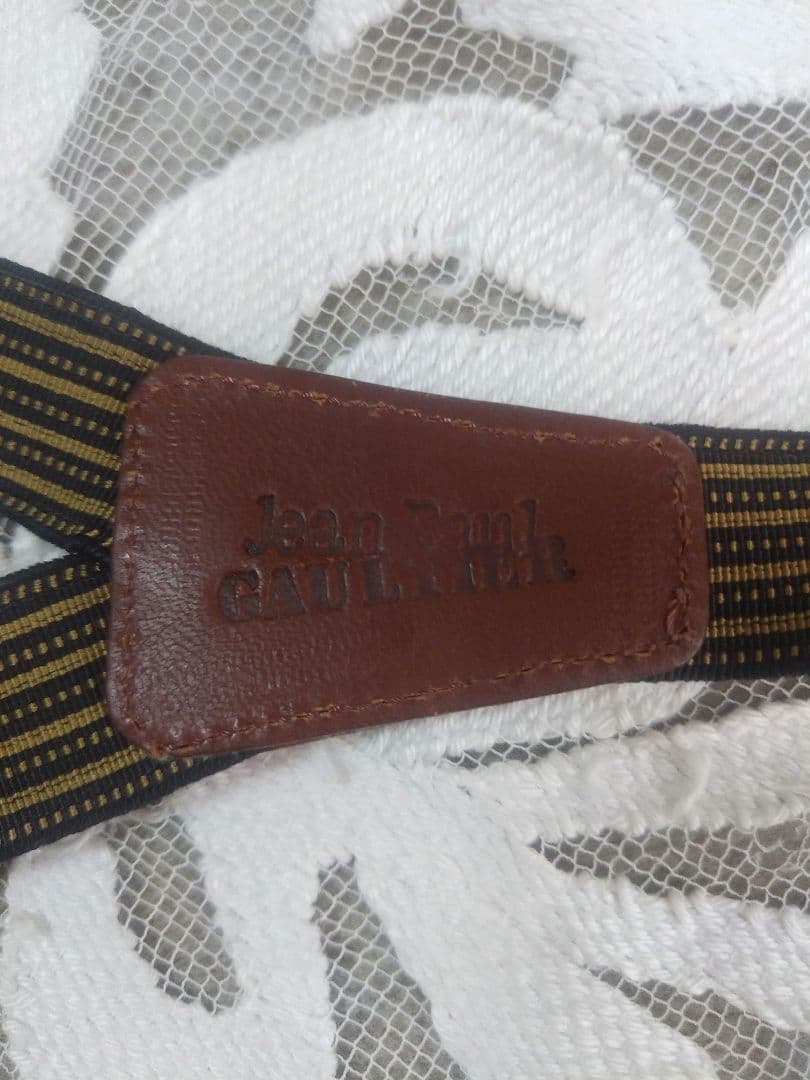 レア★Jean Paul GAUTIERジョンポールゴルチェ★サスペンダー黒