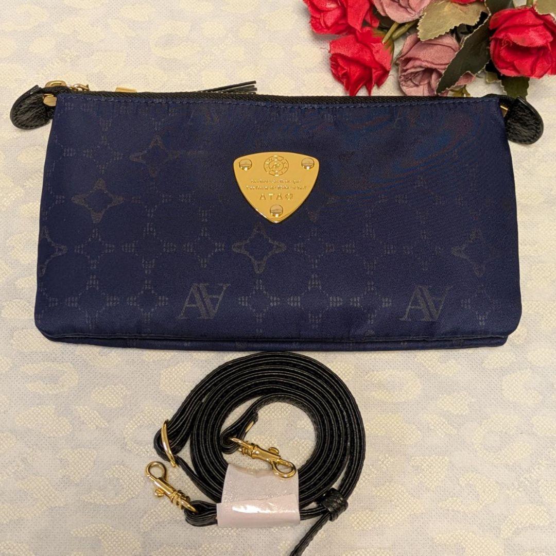 【美品】ATAO　❤️ブーブー・モノグラム❤️　ネイビー　✳️お箱無し