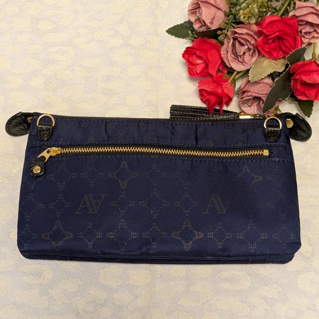 【美品】ATAO　❤️ブーブー・モノグラム❤️　ネイビー　✳️お箱無し