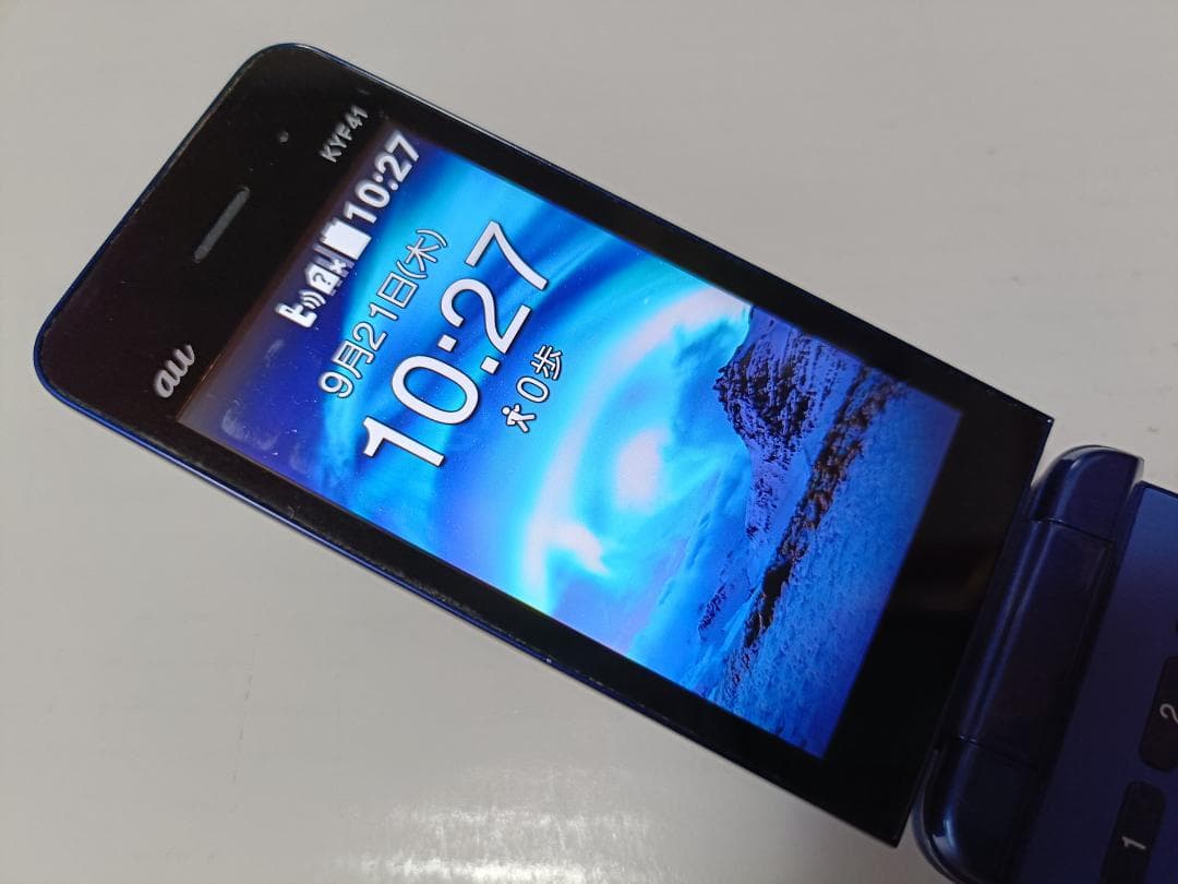 ☆ au かんたんケータイ KYF41 ロイヤルブルー #2