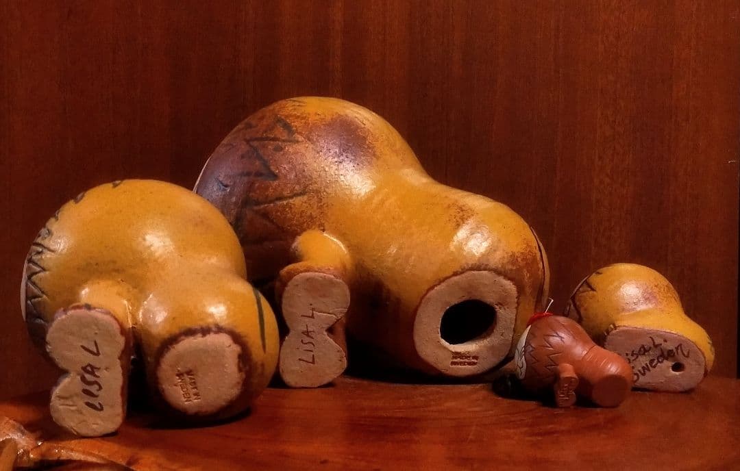 リサラーソン ライオン ４点セット 大中小キーホルダー 北欧