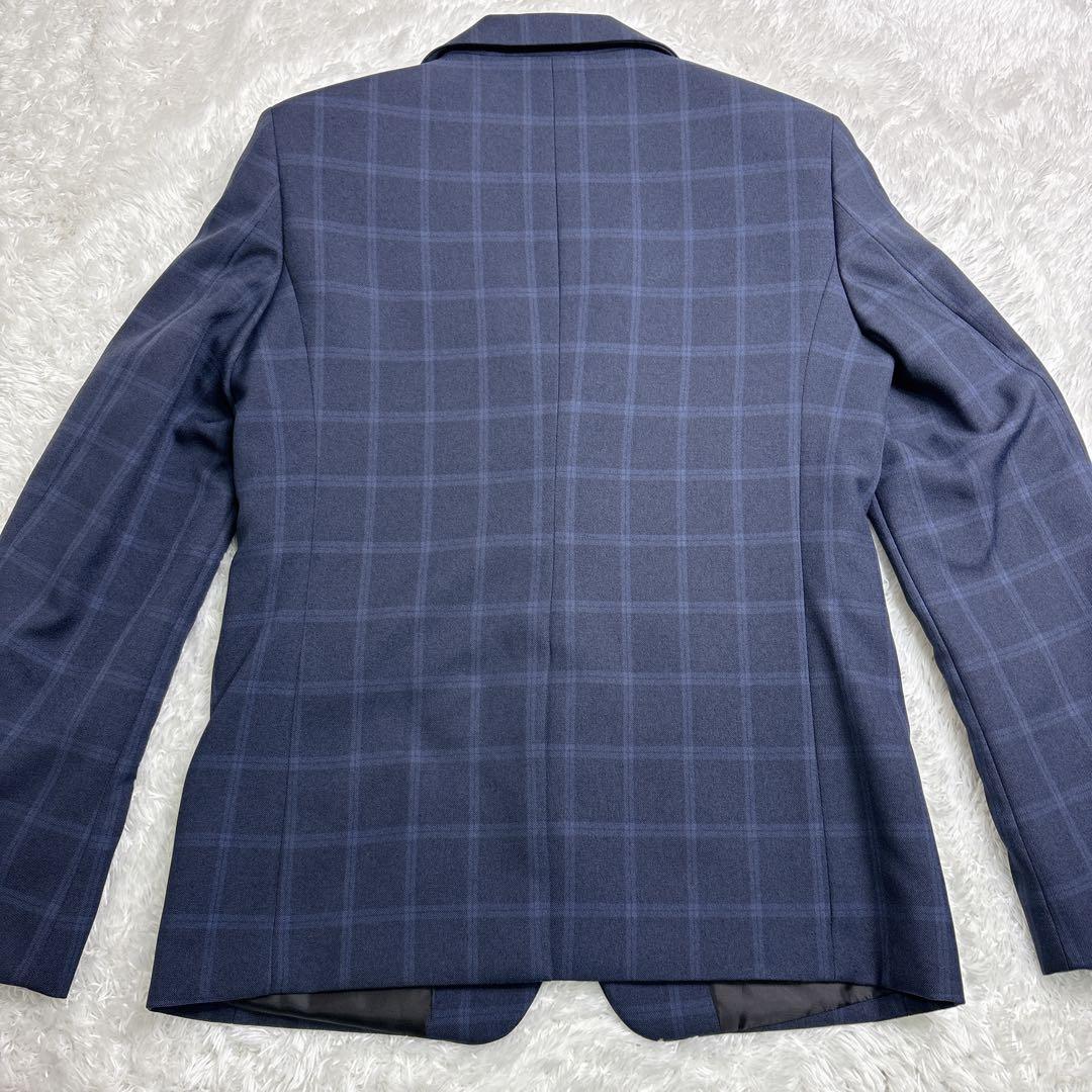 美品男の子 卒業式 WANDER FACTORY ネイビーチェックスーツ 170