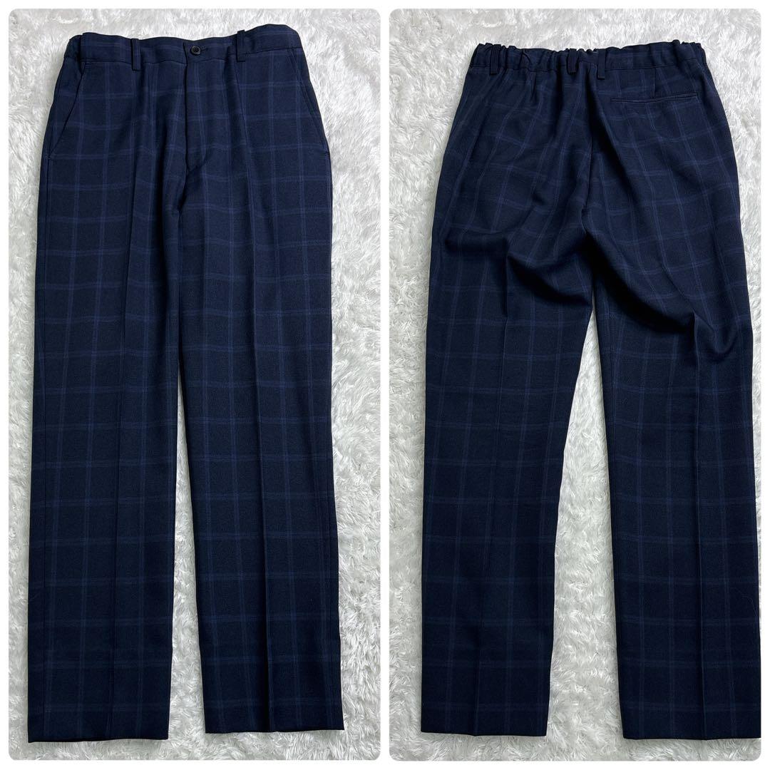 美品男の子 卒業式 WANDER FACTORY ネイビーチェックスーツ 170