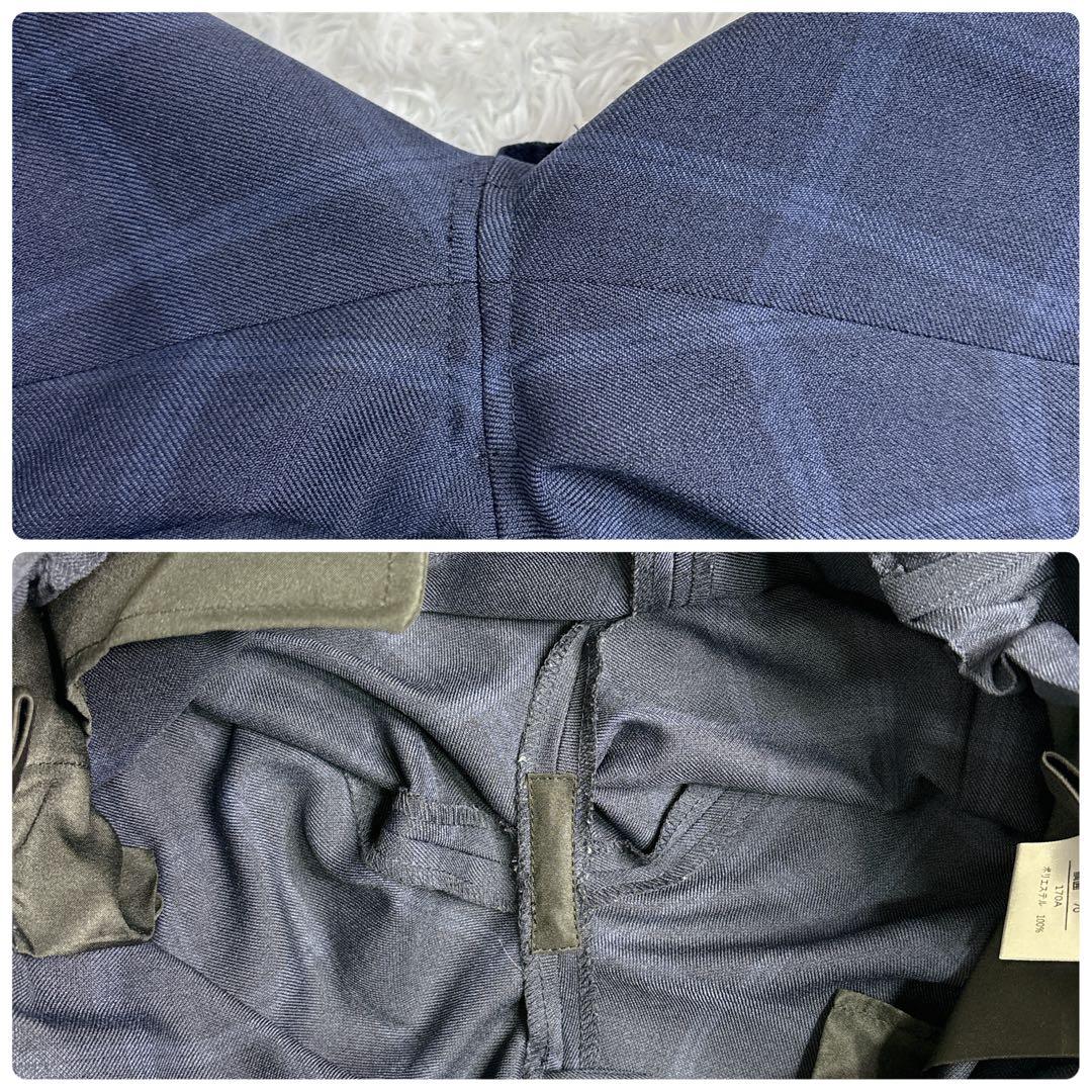 美品男の子 卒業式 WANDER FACTORY ネイビーチェックスーツ 170