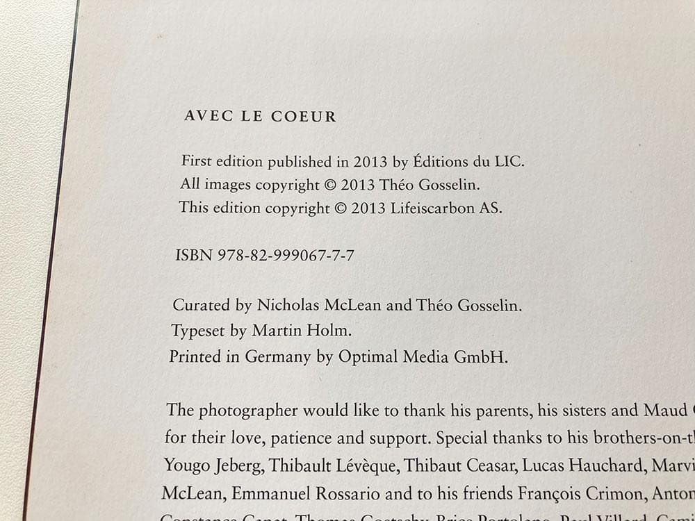 Theo Gosselin / Avec Le Coeur【シリアルナンバー入】